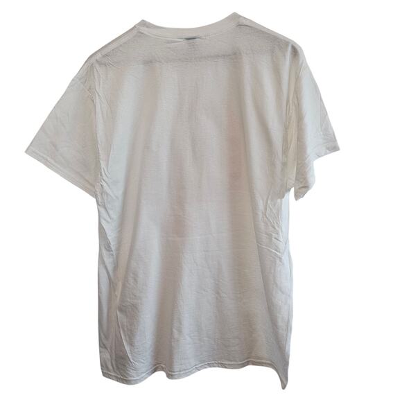 Oklahoma University OU T-Shirt Mens Large White Red Only One Horns Down Sooners - Picture 3 of 8